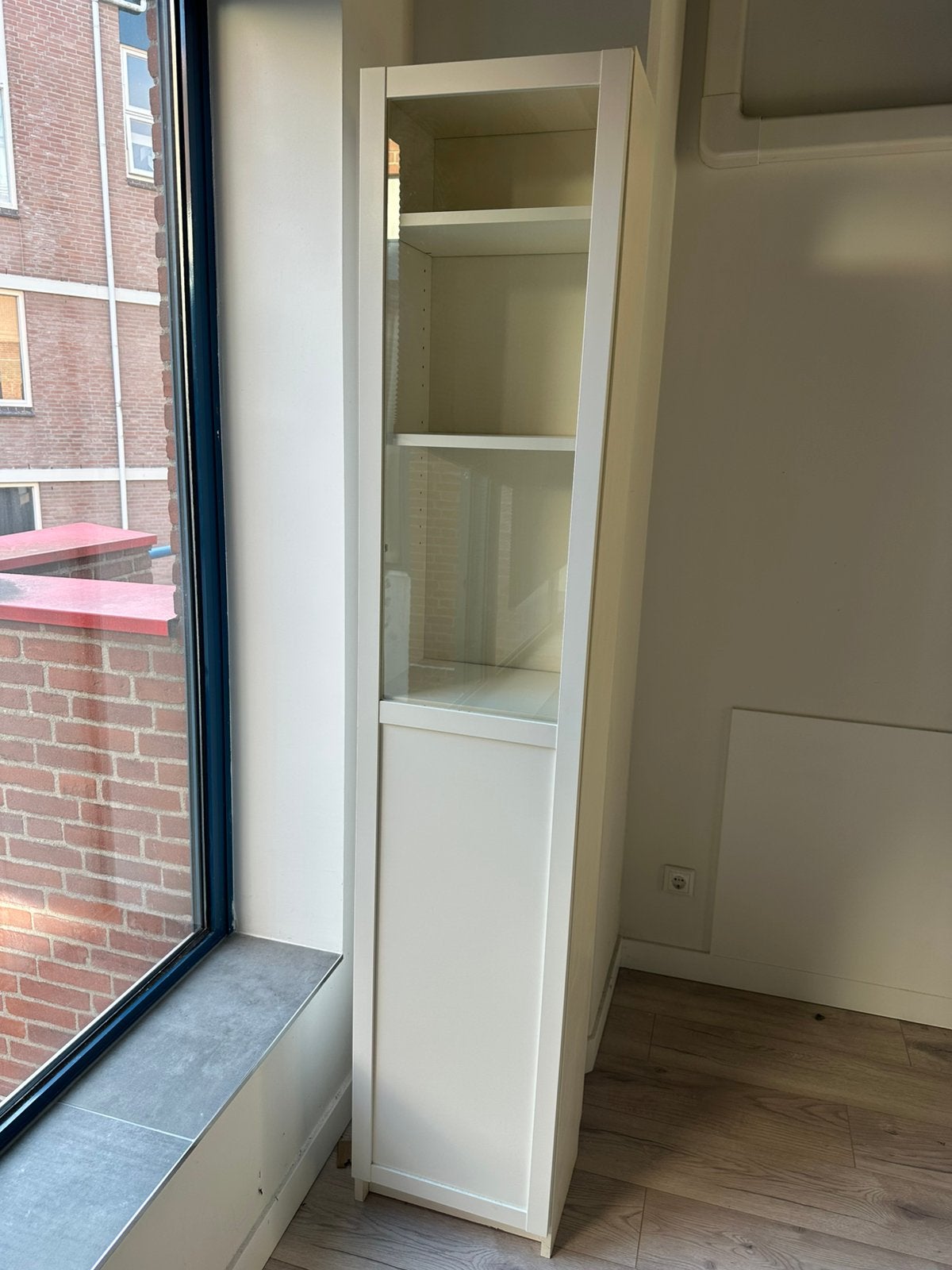 IKEA BILLY boekenkast met glasdeur, Ophalen, Minder dan 50 cm, Met deur(en), 200 cm of meer