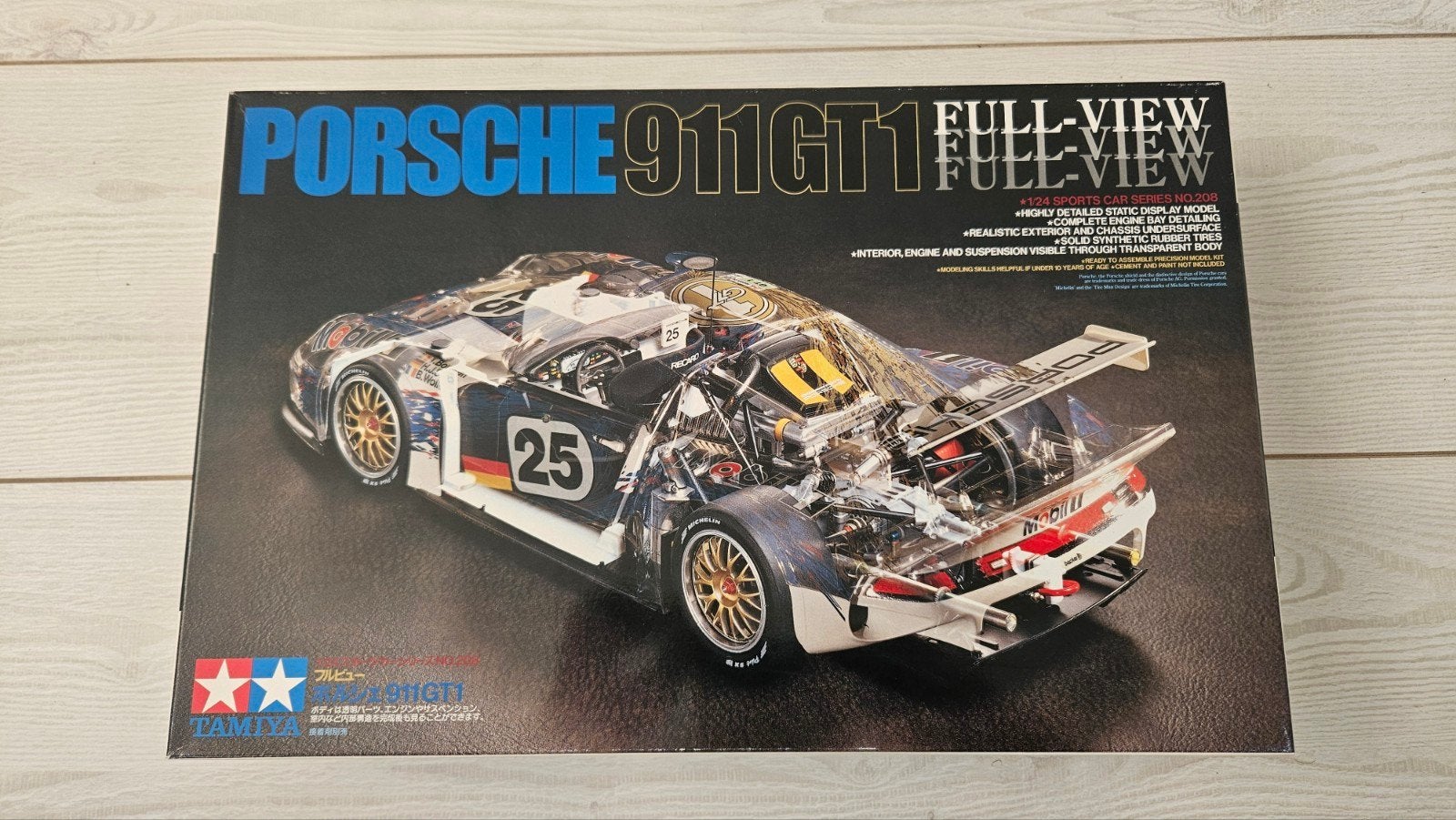 Tamiya Porsche 911 GT1 Full View Modelbouwkit, Auto, 1:32 tot 1:50, Nieuw, Ophalen of Verzenden