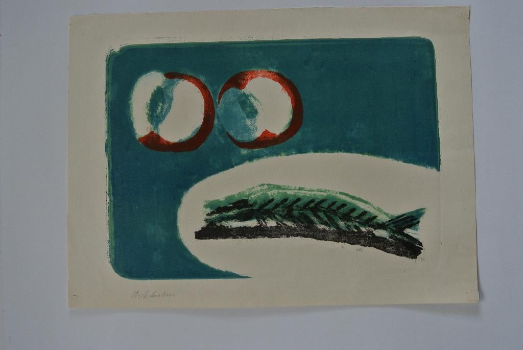 daniel den dikkenboer litho stilleven, Ophalen of Verzenden