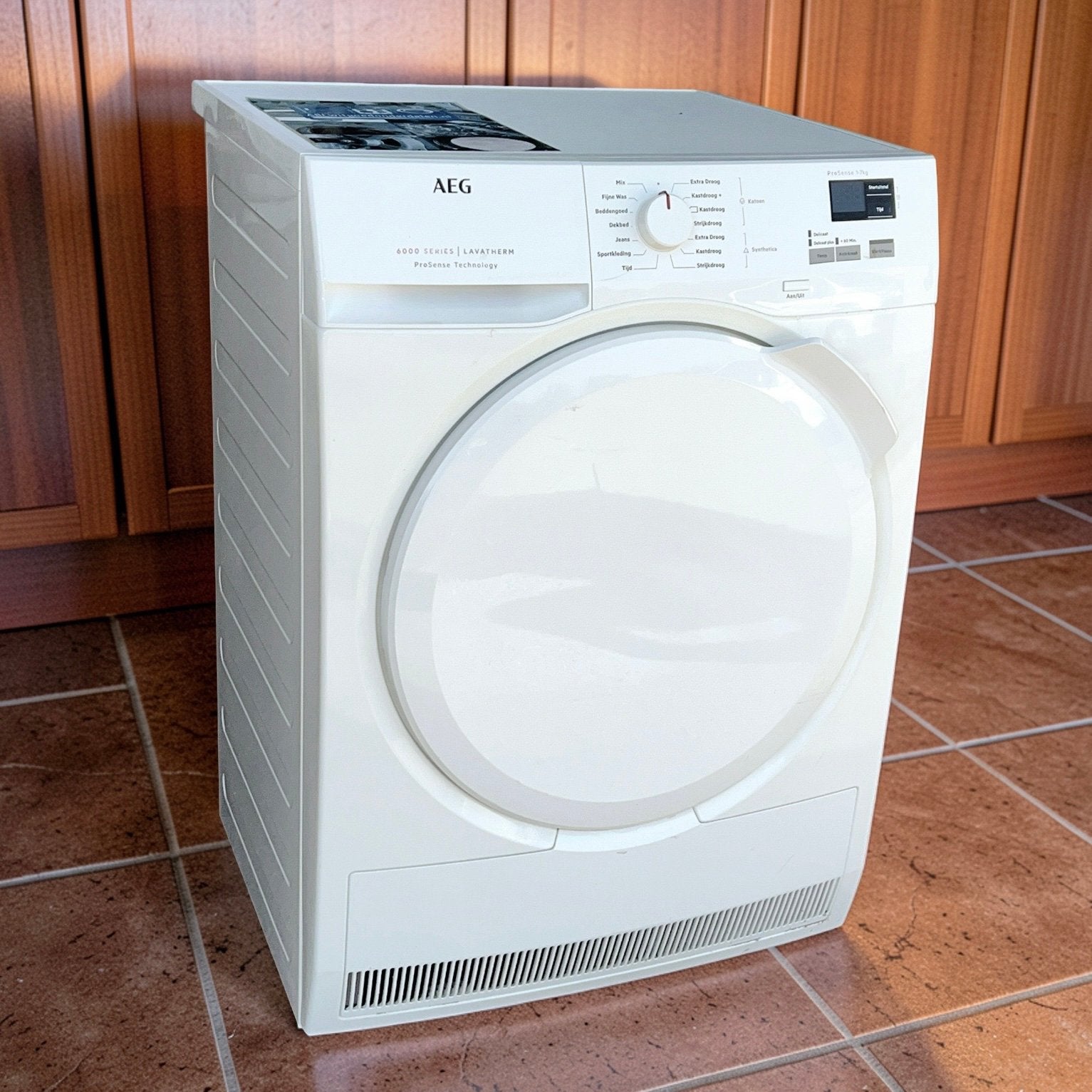 Wasdroger AEG ÖKOflow 7kg ProSense incl Garantie, Witgoed en Apparatuur, Ophalen, A, A, A