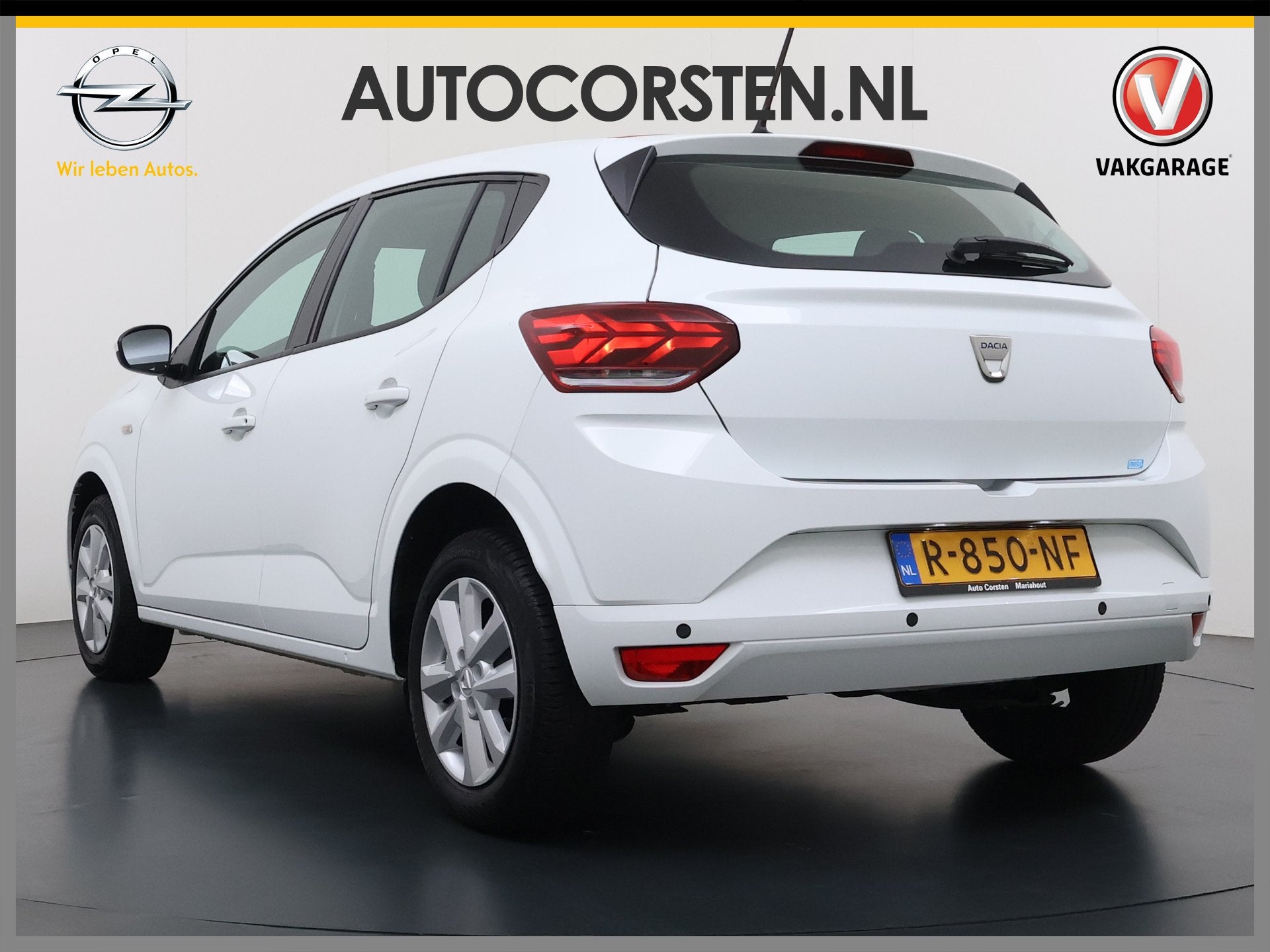 Dacia Sandero 1.0TCe 92PK 5Drs Navi Airco Apple Carplay Andr, Auto's, Voorwielaandrijving, Stof, Wit, Origineel Nederlands