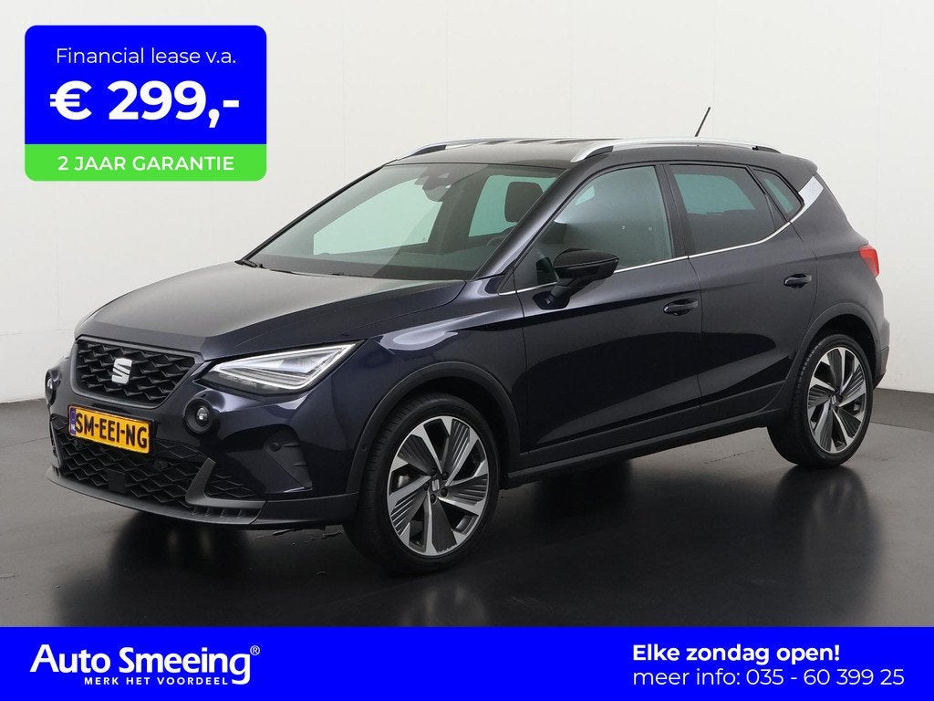 SEAT Arona 1.0 TSI FR DSG | Digital Cockpit | ACC | Zondag O, Auto's, Seat, 12 maanden, Blauw, Bedrijf, 3 cilinders