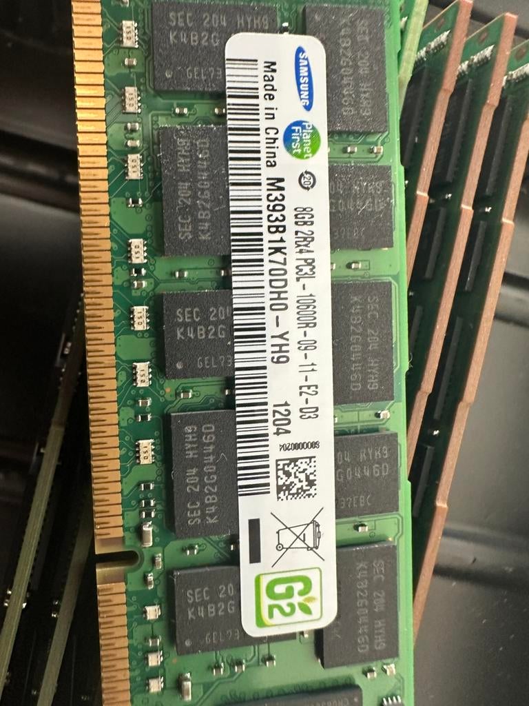 DDR3 Samsung server Ram, Computers en Software, RAM geheugen, Ophalen of Verzenden, Zo goed als nieuw, DDR3