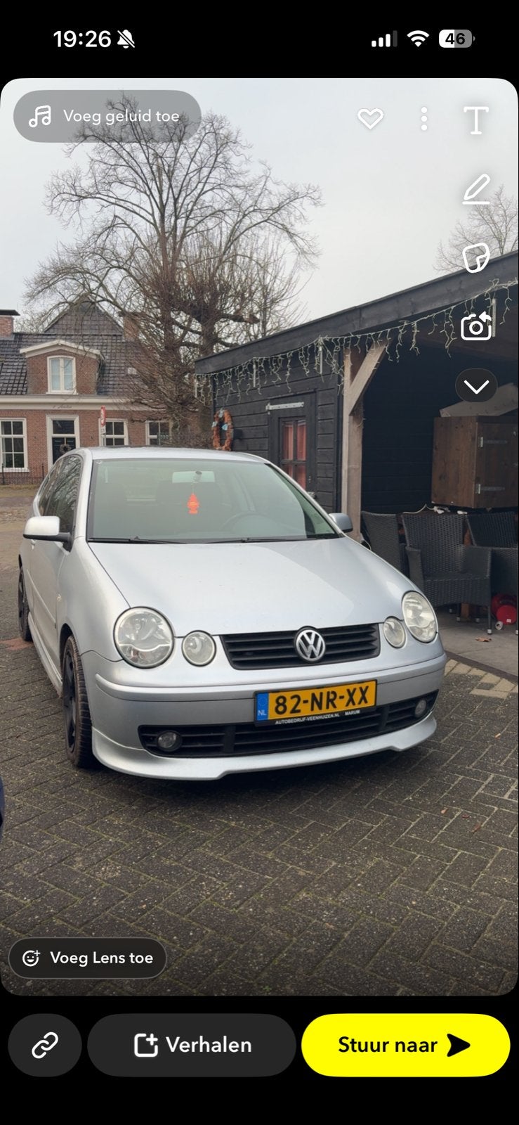 Volkswagen Polo 1.4 55KW 2004 Grijs geheel de auto!, Ophalen, Nieuw, Bumper, Volkswagen