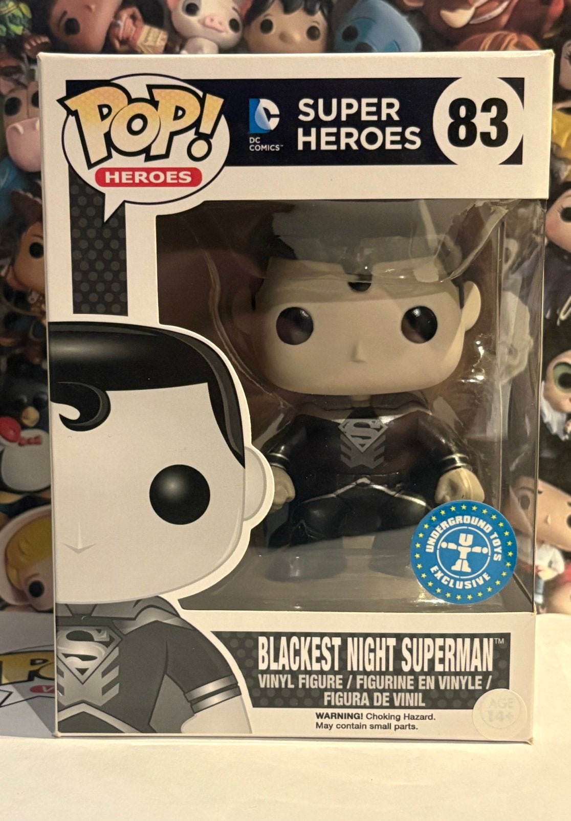 Funko pop blackest night Superman 83 DC comics super heroes, Ophalen of Verzenden, Zo goed als nieuw
