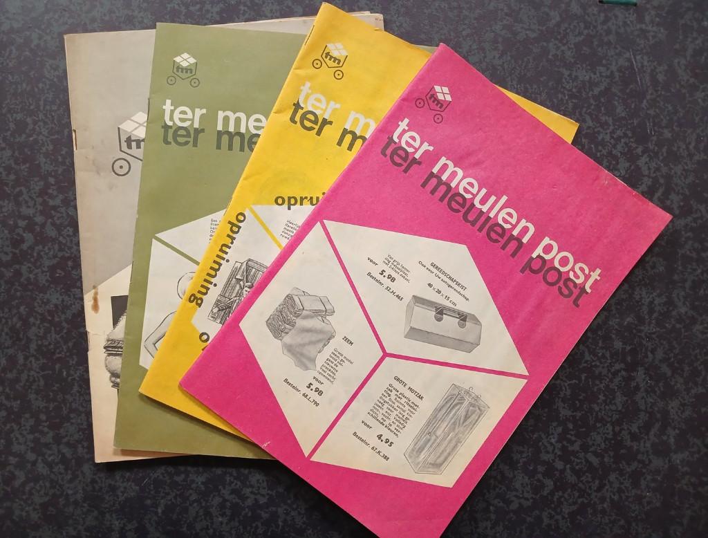 4 x Termeulen Post postordercatalogus 1961 1967 1968, Boeken, Catalogussen en Folders, Gelezen, Catalogus, Verzenden