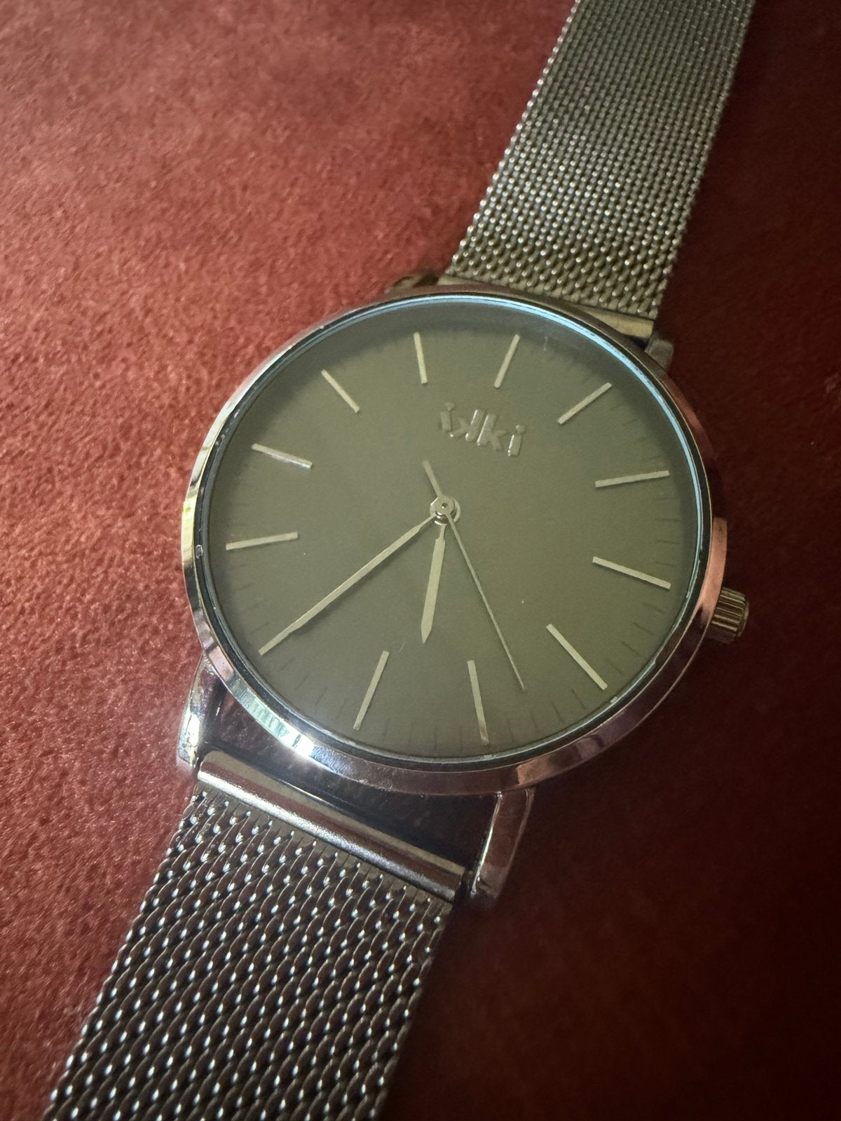 Ikki horloge - Zo goed als nieuw, Overige merken, Staal, Polshorloge, Ophalen of Verzenden