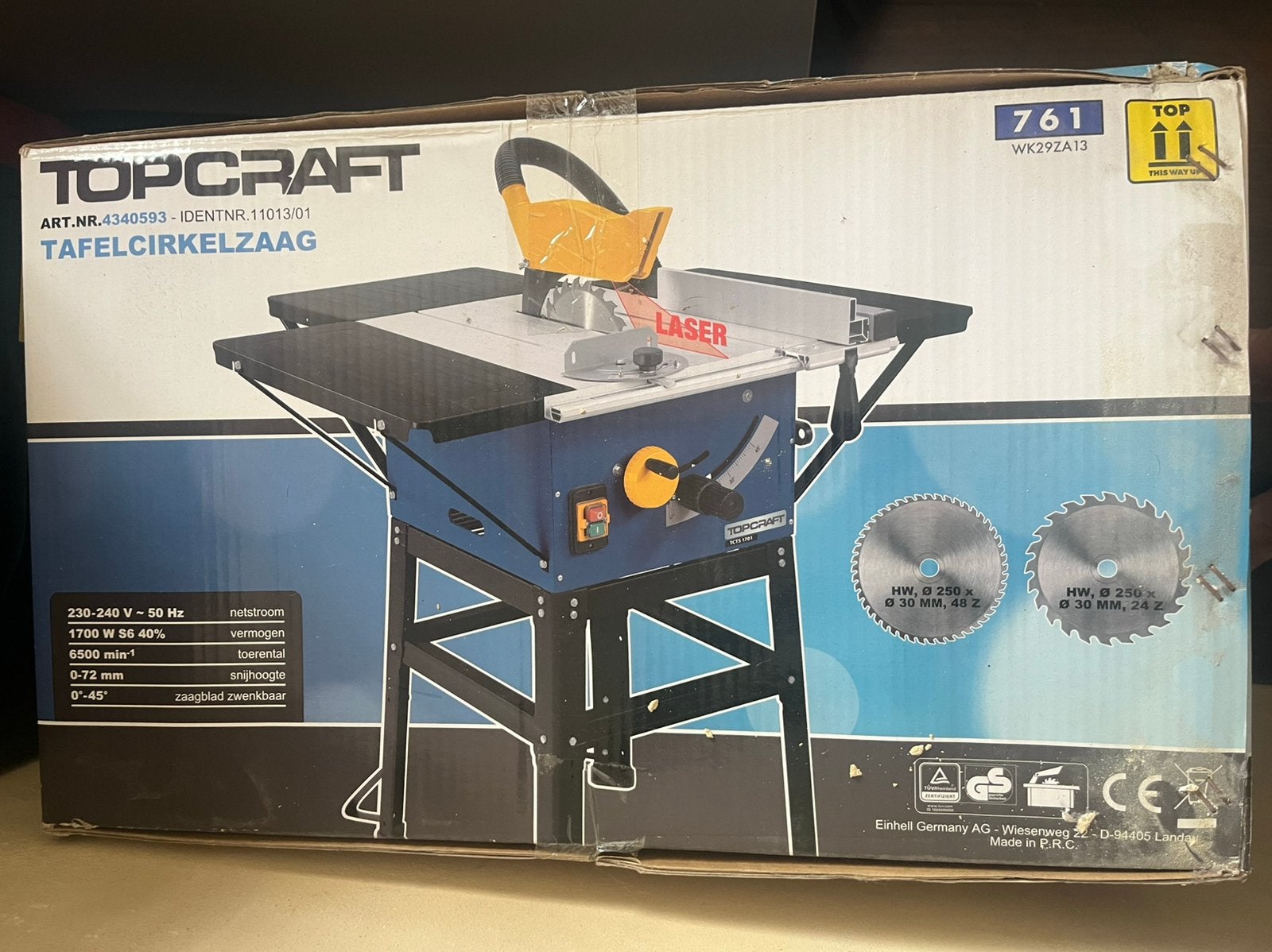 Cirkelzaagtafel, ongebruikt, Doe-het-zelf en Verbouw, Gereedschap | Zaagmachines, Ophalen, Cirkelzaag, Nieuw, 30 tot 70 mm
