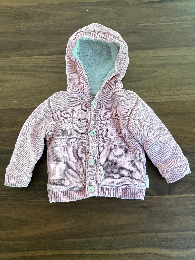 Heerlijke roze teddy jas – baby maat 62 – Noppies, Meisje, Ophalen of Verzenden, Jasje, Gebruikt