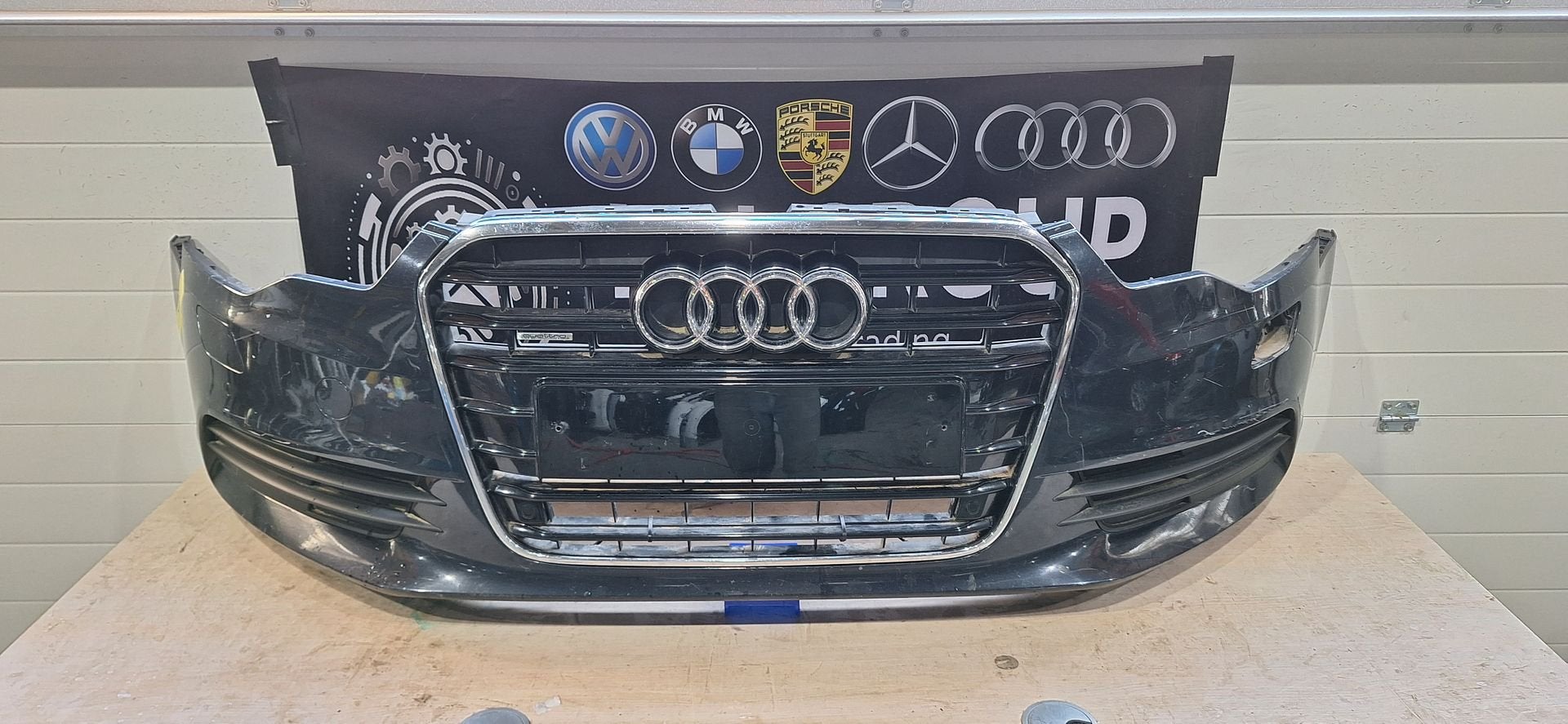 Audi A6 (C7 / type 4G, pre-facelift 2011–2014) voorbumper, Gebruikt, -, Voor, -