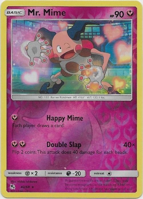 Hidden Fates,  Mr. Mime [reverse] 43/68, Verzenden, Nieuw, Losse kaart