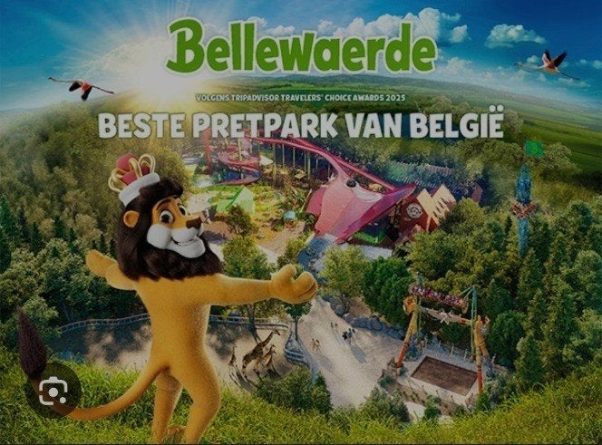 Entree ticket Pretpark Bellewaerde België, Tickets en Kaartjes, Eén persoon, Ticket of Toegangskaart