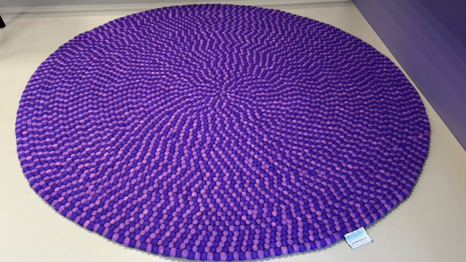 Sukhi Viltballetjes Kleed Rond - Paars/Lila - 180 cm, Ophalen, Paars, 150 tot 200 cm, Rond
