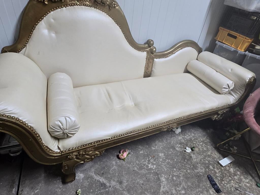 Elegante chaise longue - ca. 1.80m, Huis en Inrichting, Banken | Sofa's en Chaises Longues, Ophalen, Gebruikt, Eenpersoons, 150 tot 200 cm