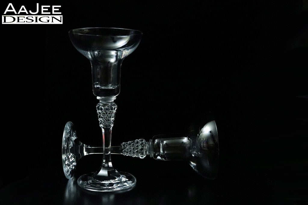2 Schott Zwiesel - Kandelaar van kristal - Solitair, Ophalen of Verzenden, 18 cm, Kandelaar, Glas