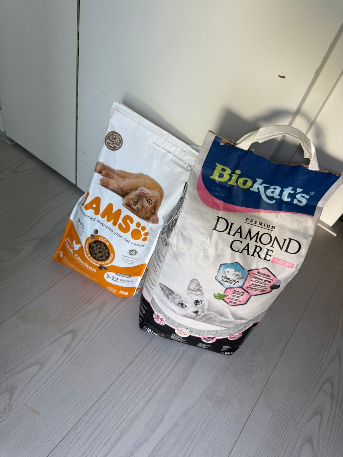 IAMS Kittenvoer, Biokat’s Diamond Care kattenbakvulling, Ophalen, Nieuw