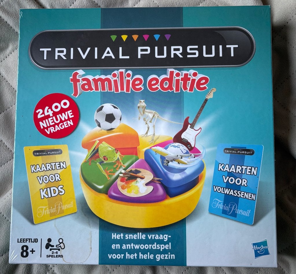 Trivial Pursuit familie editie, Vijf spelers of meer, Ophalen of Verzenden, Nieuw, Hasbro