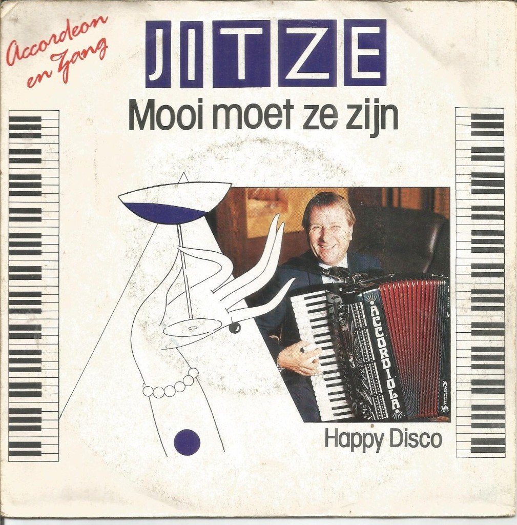 VERKOCHT Jitze – Mooi Moet Ze Zijn (1987) **topper**, Fotohoes, 7 inch, Ophalen of Verzenden, Zo goed als nieuw