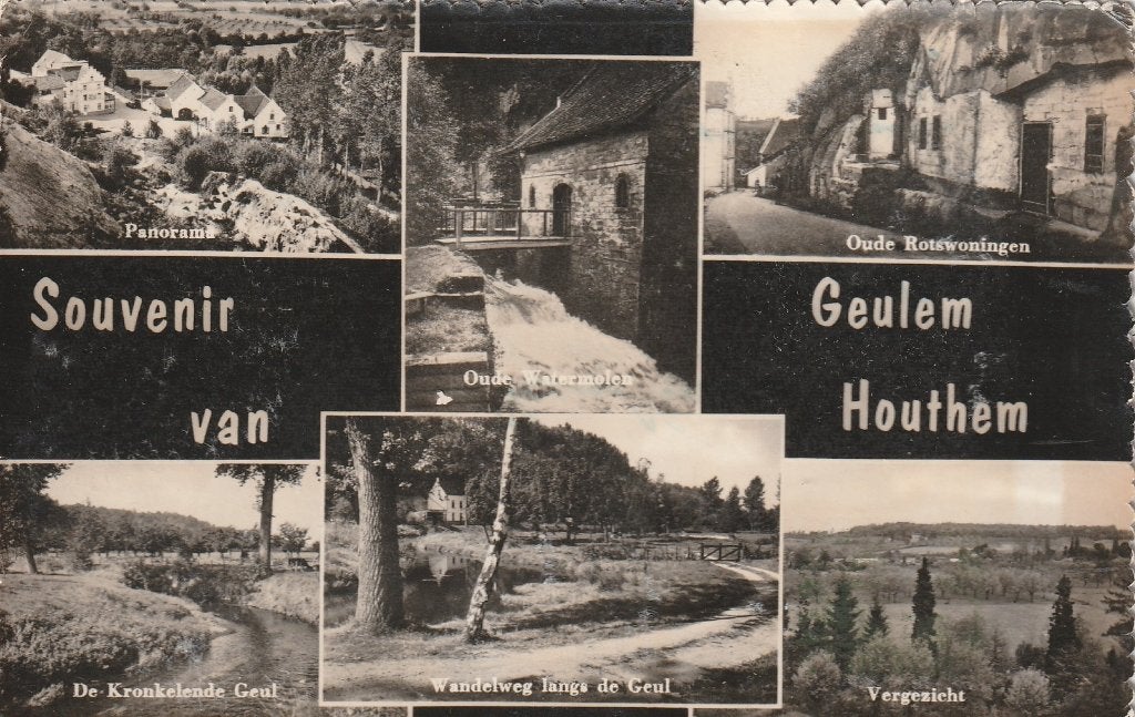 GEULEM HOUTHEM Panorama Geul Watermolen Rotswoningen, Verzenden, 1940 tot 1960, Gelopen, Limburg