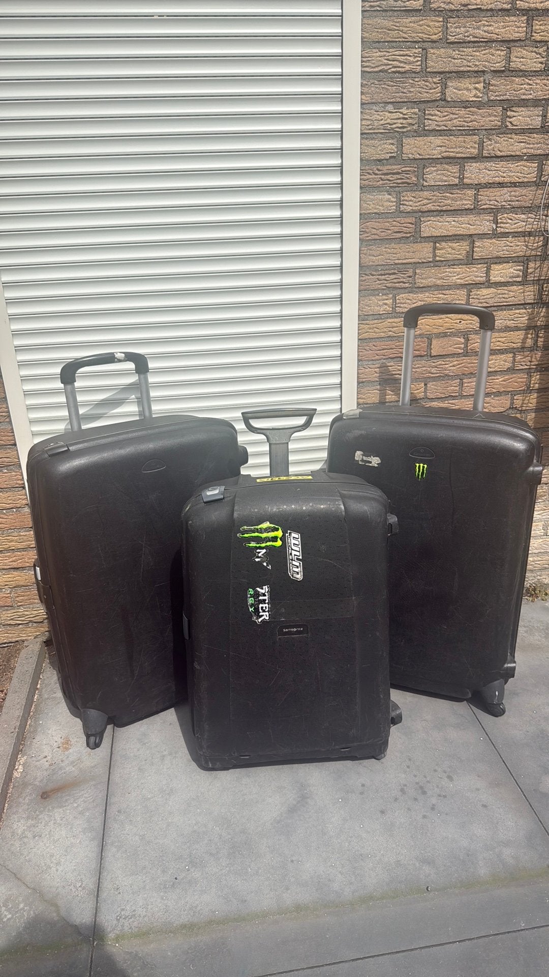 3 samsonite koffers, Ophalen, Gebruikt