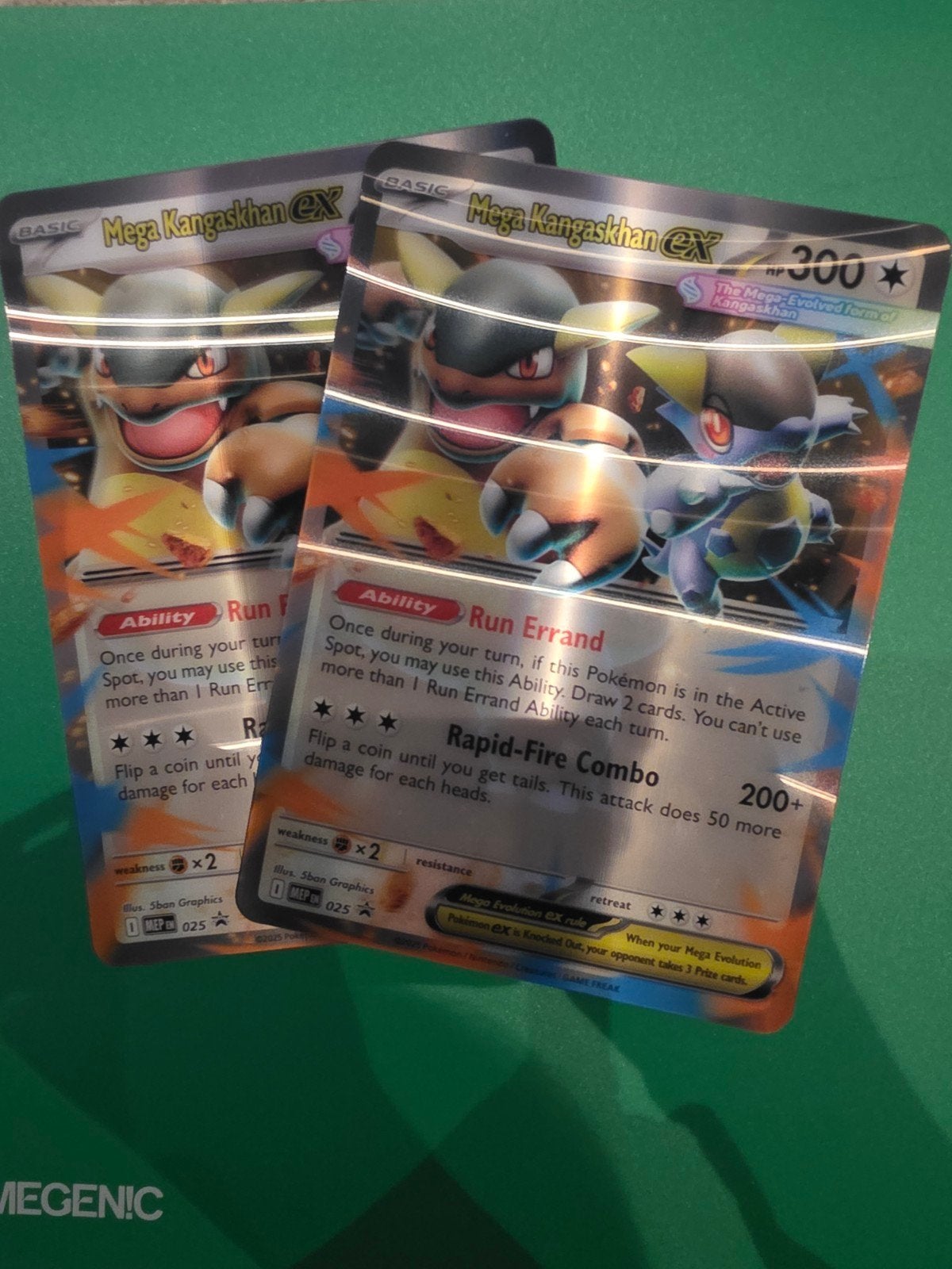 Mega Kangaskhan EX Jumbo Kaart Pokémon 025, Ophalen of Verzenden, Zo goed als nieuw, Losse kaart, Foil