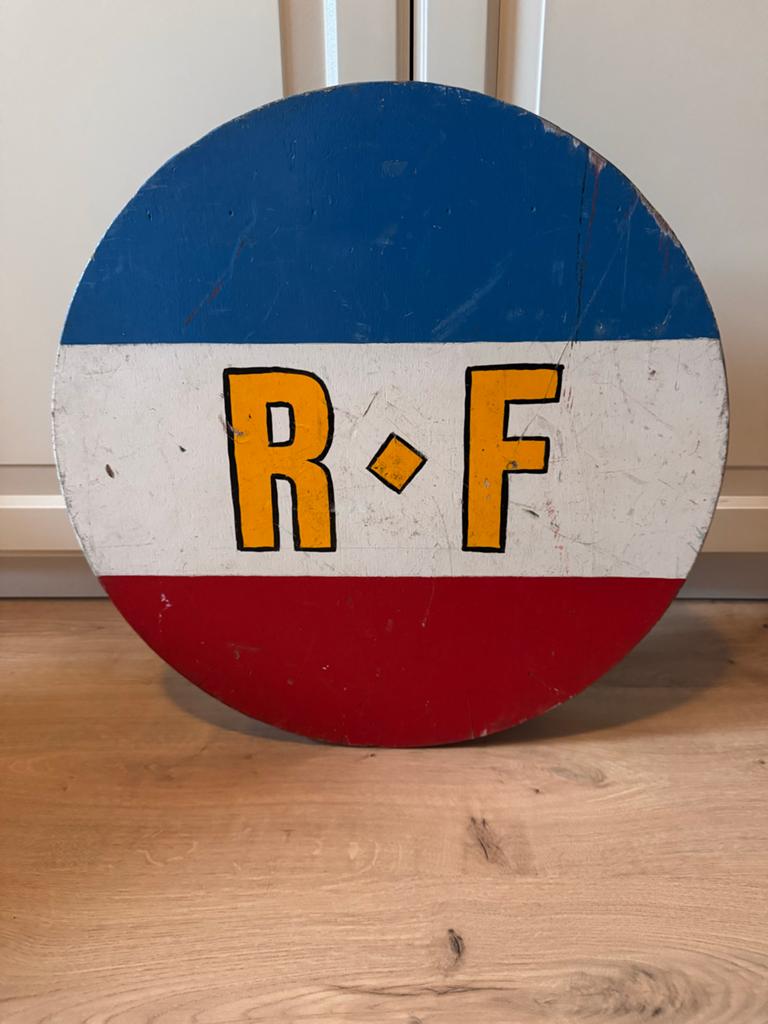 Vintage Frans "RF" bord - République Française, Antiek en Kunst, Antiek | Overige Antiek, Ophalen of Verzenden