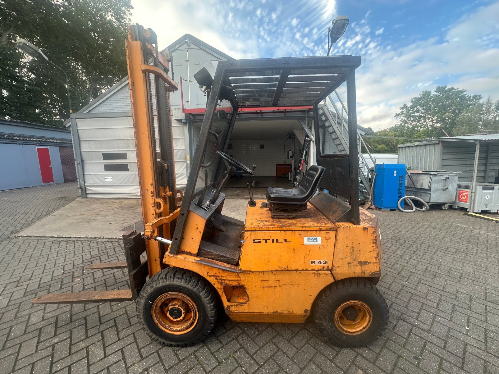Goed gebruikte oersterke diesel heftruk still R43, 1000 tot 2000 kg, Ophalen, Diesel, Heftruck