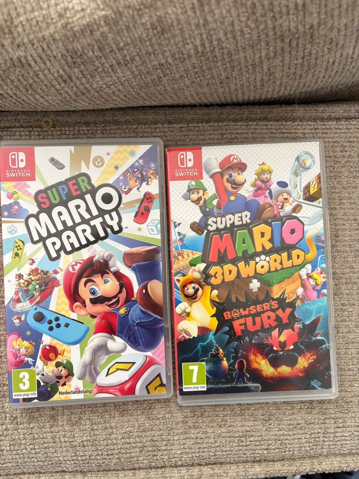 Nintendo Switch: Super Mario Party & Super Mario 3D World, Verzenden, Eén computer, Zo goed als nieuw, 3 spelers of meer