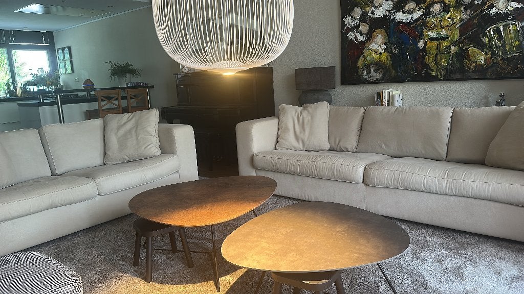 2 HAVEE design banken. 2.5 en 3.5 zits, Ophalen, Gebruikt, 75 tot 100 cm, Rechte bank