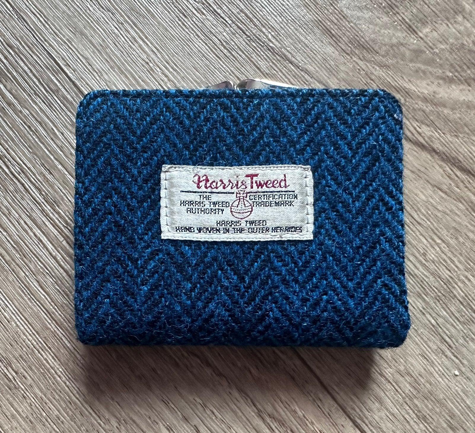 Glen Appin Harris Tweed Portemonnee – Blauw Visgraat, Sieraden, Tassen en Uiterlijk, Ophalen of Verzenden, Gebruikt, Blauw, Overige merken