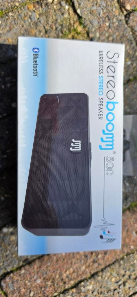 Stereoboomm 500 Draadloze Stereo Speaker met Bluetooth, Ophalen