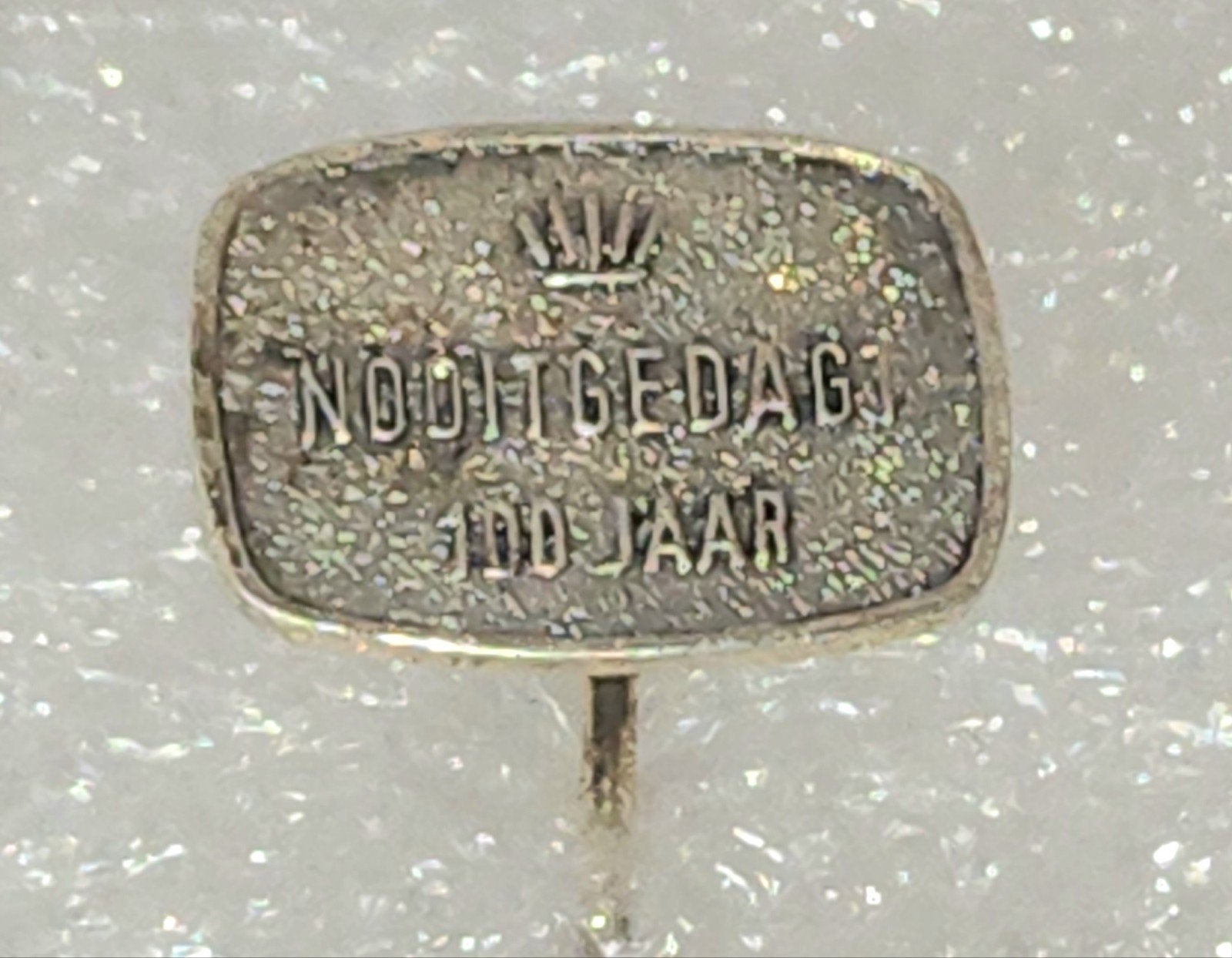 Speldje Nooigedagt 100 jaar Schaatsen, Verzamelen, Speldjes, Pins en Buttons, Ophalen of Verzenden, Gebruikt, Overige onderwerpen
