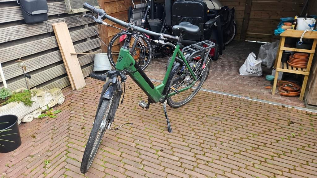 Groene (kapotte) Forza elektrische fiets, Velgrem, Versnellingen, Ophalen, Overige merken