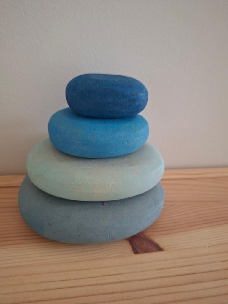 Grimm's Water Element Stapelstenen - Houten Speelgoed, Ophalen of Verzenden