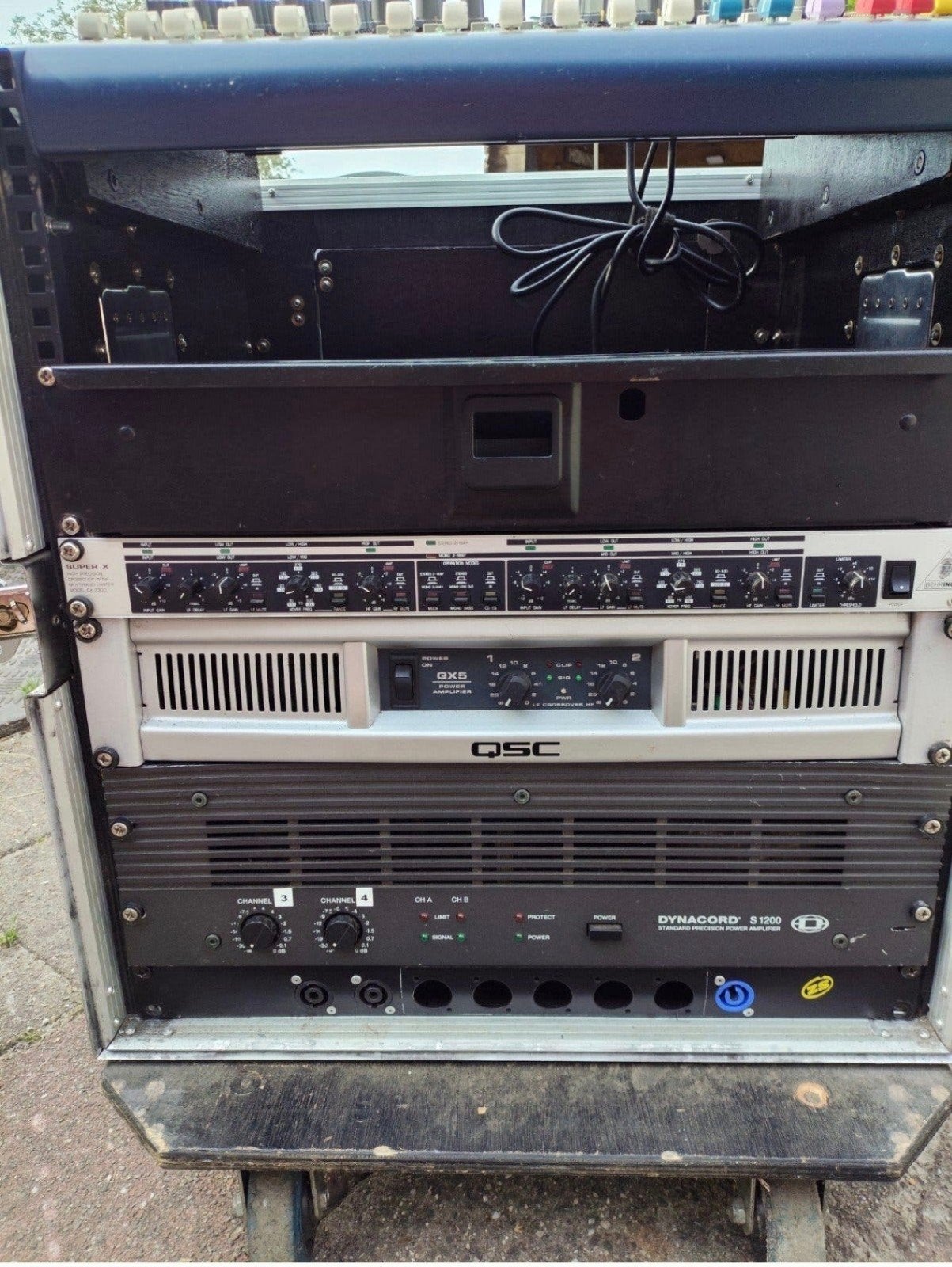 PA rack compleet, Soundcraft, Dynacord QSC, Muziek en Instrumenten, Ophalen, Gebruikt