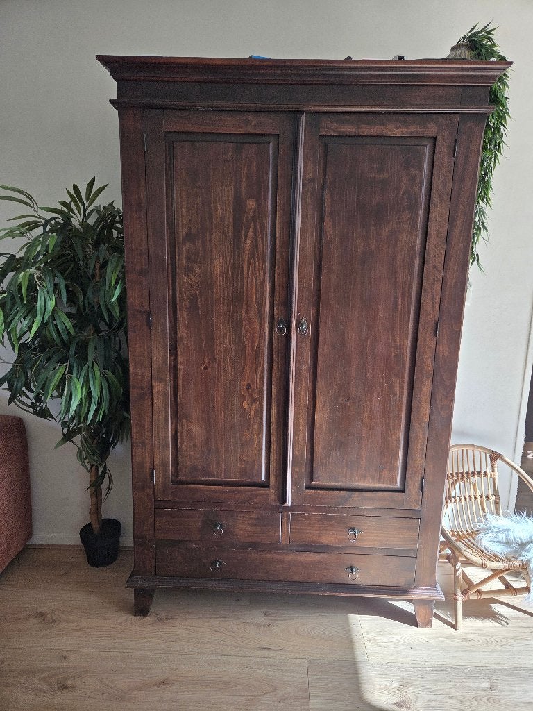 Teakhouten kast, Ophalen, Gebruikt, 200 cm of meer, Teakhout