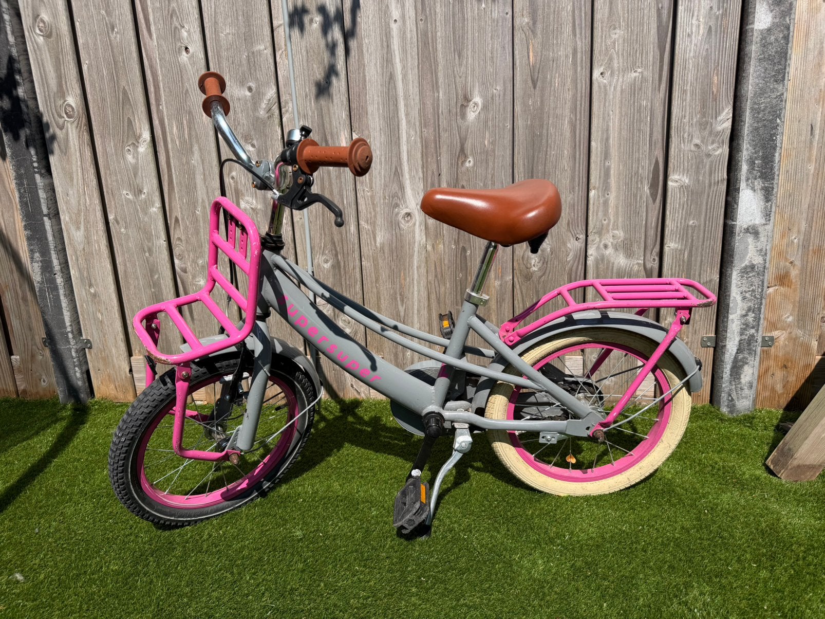 Meisjesfiets 16 inch, Fietsen en Brommers, Ophalen, Gebruikt, 16 inch