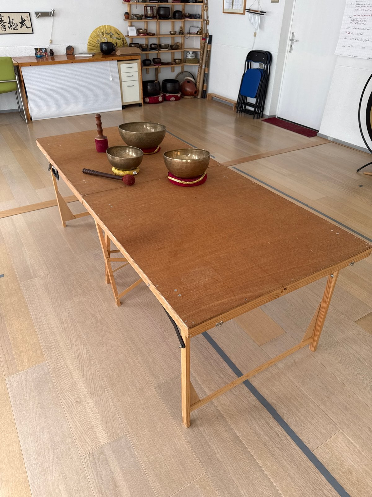 Massage tafel voor Klankschalen, Ophalen, Massagetafel