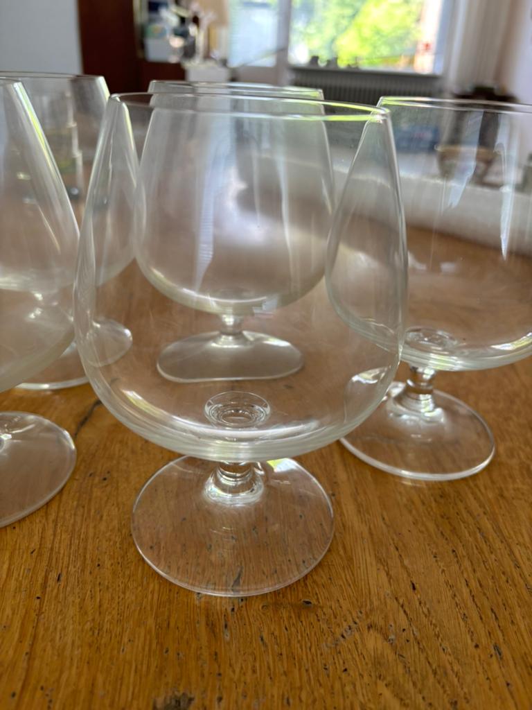 5 Cognacglazen, Ophalen