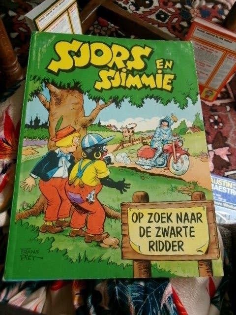 Sjors en SJIMMIE   Op zoek naar de Zwarte Ridder 1959, Boeken, Stripboeken, Eén stripboek, Verzenden, Gelezen