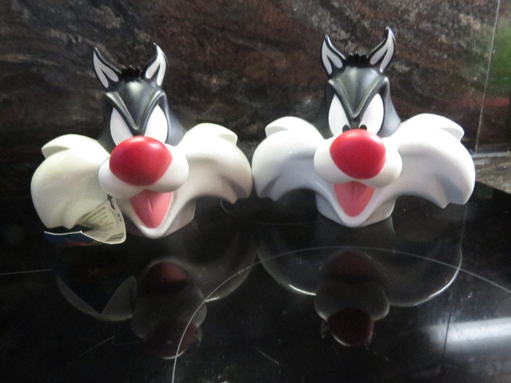 looney tunes sylvester showergel 1997, Ophalen of Verzenden, Zo goed als nieuw, Film, Actiefiguur of Pop