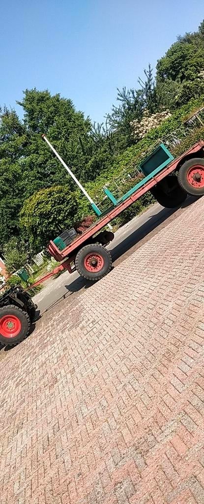 DAF landbouwaanhanger met kenteken, Ophalen