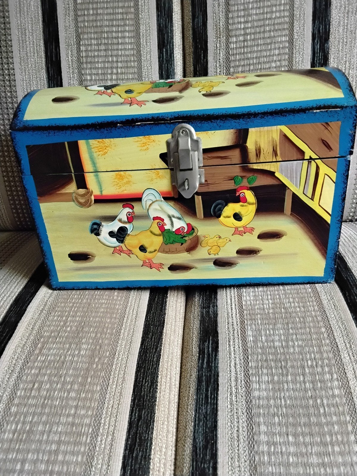 Houten kist kip L40B20H28, Ophalen
