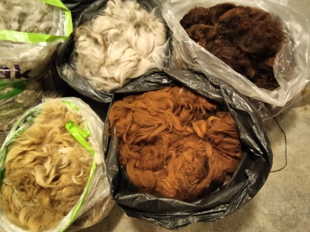Alpaca vachten, Ophalen, Zo goed als nieuw, Spinwol