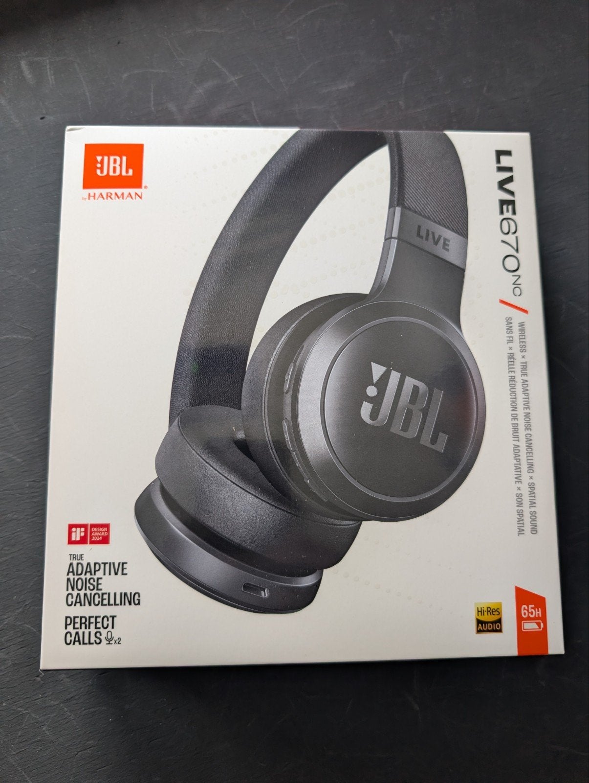 Nieuw sealed JBL Live 670nc draadloze headset zwart