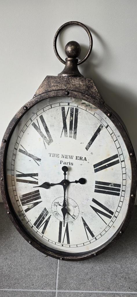 XXL Wandklok "The New Era - Paris" (Industrieel/Vintage), Huis en Inrichting, Woonaccessoires | Klokken, Zo goed als nieuw, Wandklok