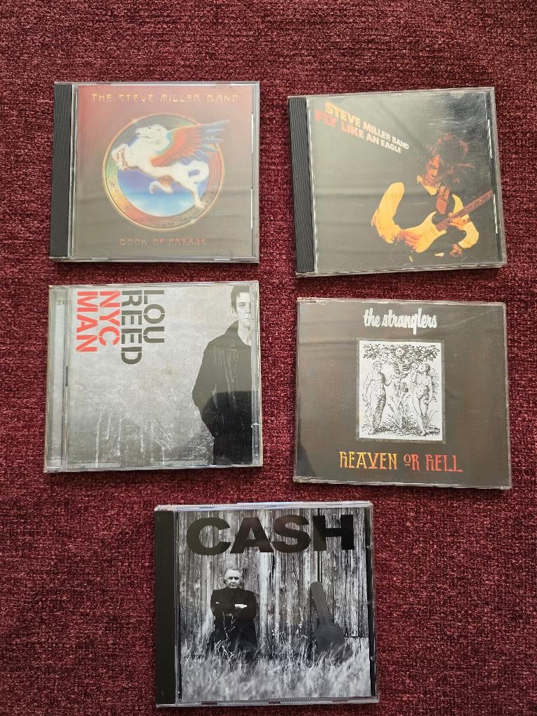 Steve Miller Band - Lou Reed - The Stranglers - Johnny Cash, Ophalen of Verzenden, Gebruikt, Poprock