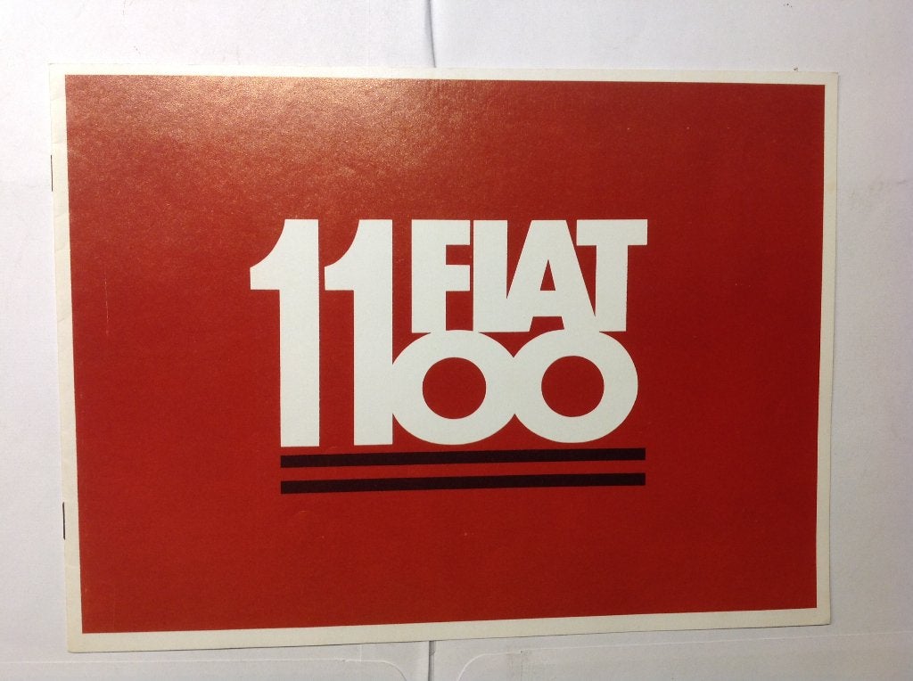 Fiat 1100 R en 1100 R Familiale folder NL 8 blz 1966, Ophalen of Verzenden, Nieuw, Overige merken