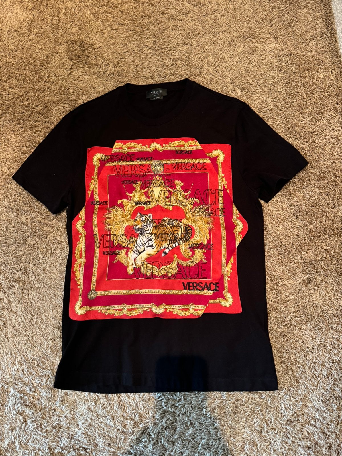 Versace shirt maat m, Ophalen of Verzenden, Zo goed als nieuw, Zwart