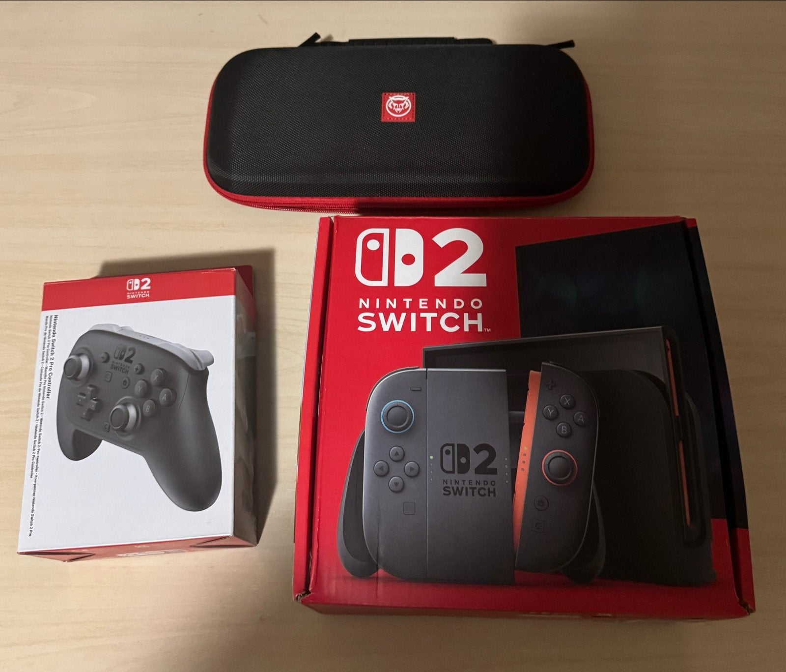 Switch 2 met controller en beschermtas